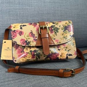 NWT PATRICIA NASH TORRY LEATHER SMALL CROSSBODY BAG CLUTCH